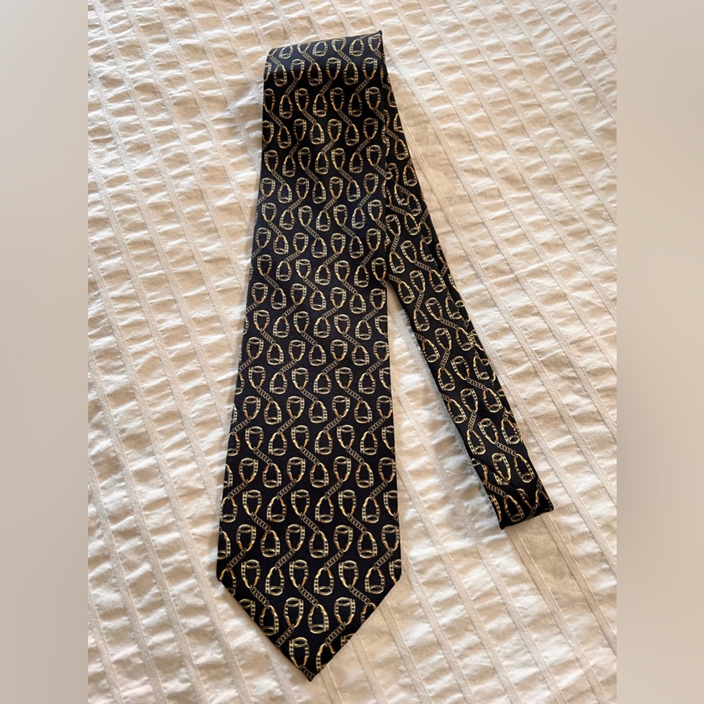 Vintage Paolo Gucci Equestrian-Style Tie